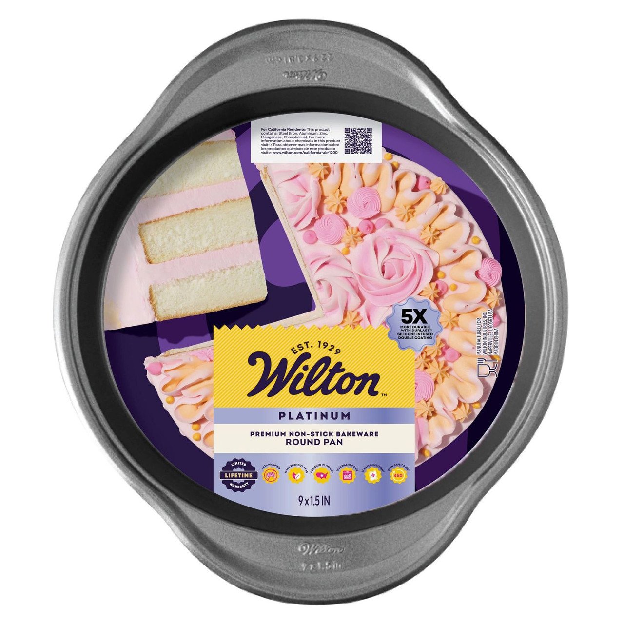 Wilton Platinum Non-Stick 9-Inch Round Cake Pan (191002951)