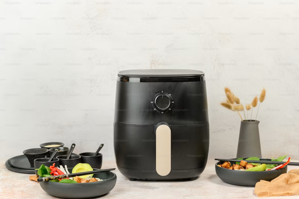 Air fryer on a kitchen countertop