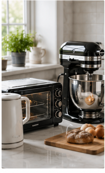 Kitchen appliances and cooking equipment