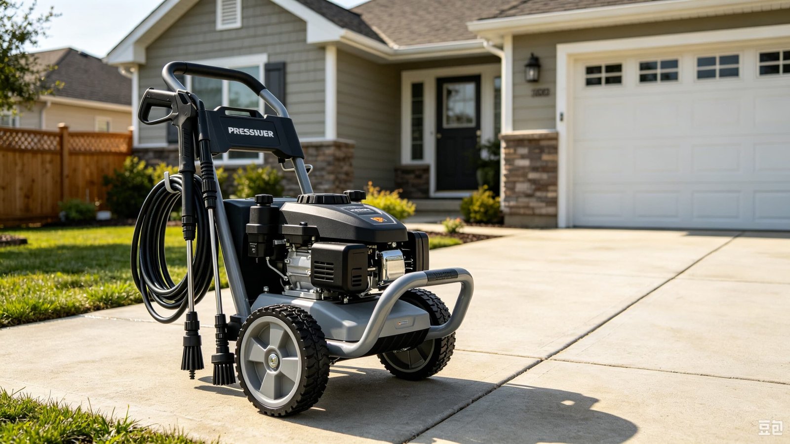 Pressure washer for outdoor cleaning